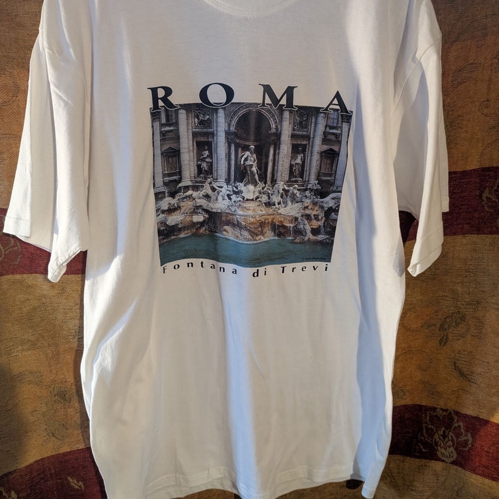 White Roma Graphic T-Shirt